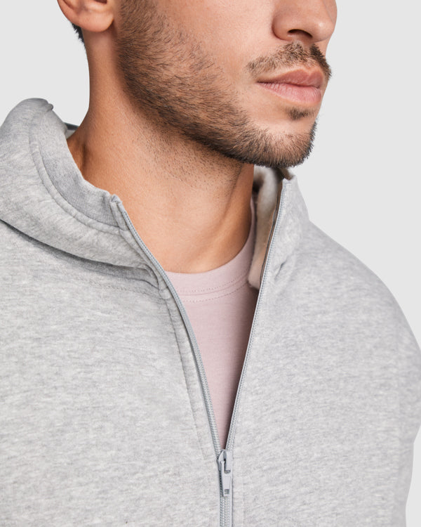 Zipped Hoodie Unisex - MONTBLANC / Roly