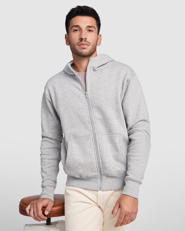 Zipped Hoodie Unisex - MONTBLANC / Roly